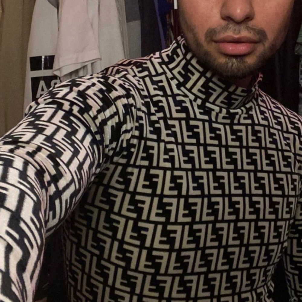 Velvet fendi turtle neck (SOLD)